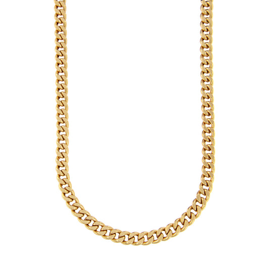 18ct gold Diamond curb chain