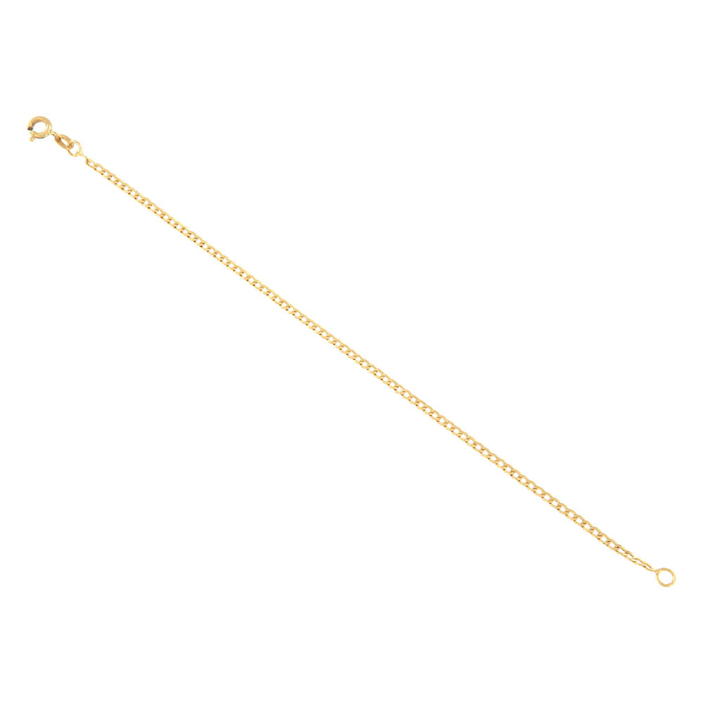 18ct gold Small curb bracelet