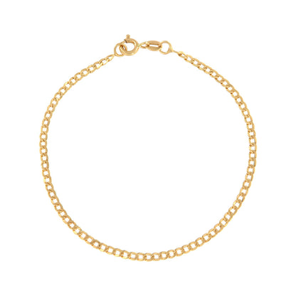 18ct gold Small curb bracelet