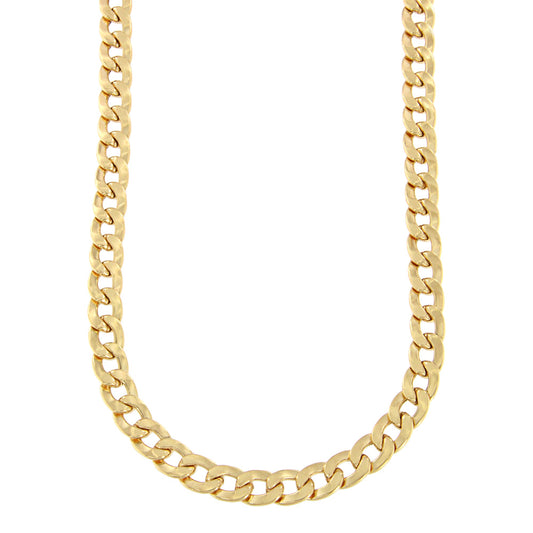 18ct gold Mirror curb chain