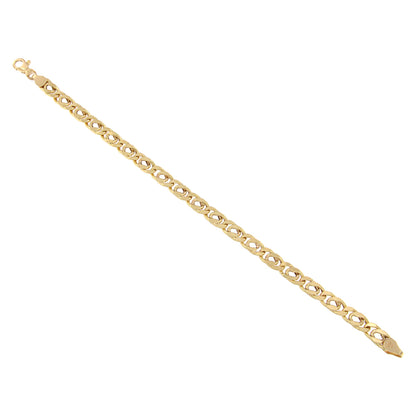 18ct gold Hollow diamond bracelet