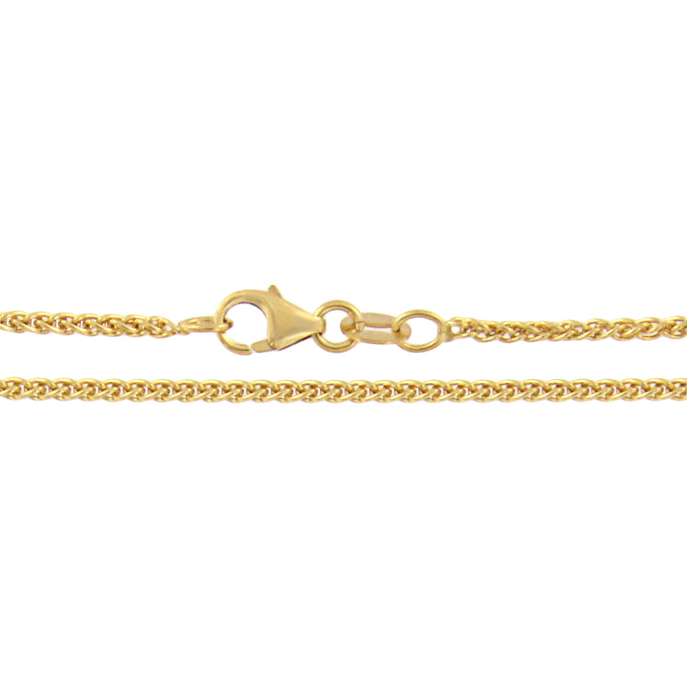 18ct gold Wheat chain