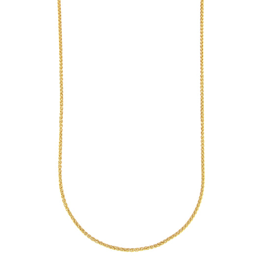 18ct gold Wheat chain