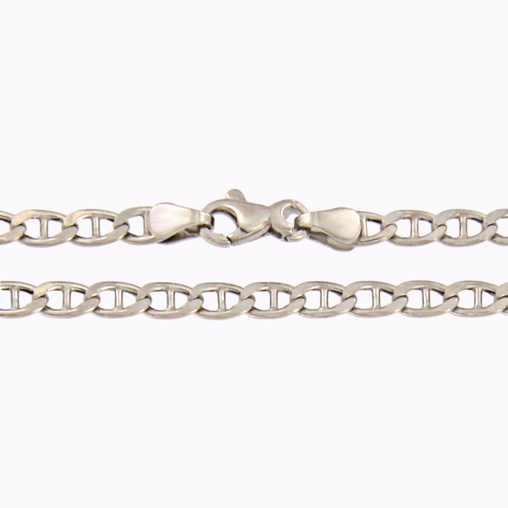 18ct gold Diamond curb chain