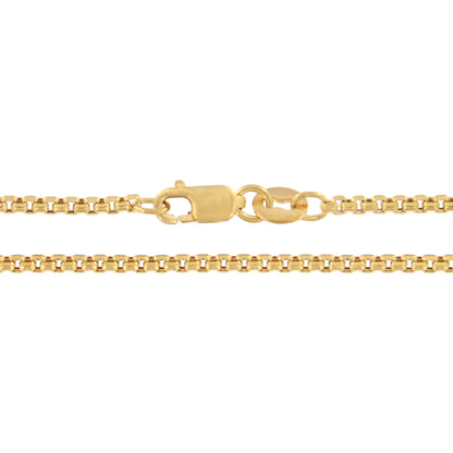 18ct gold Box chain