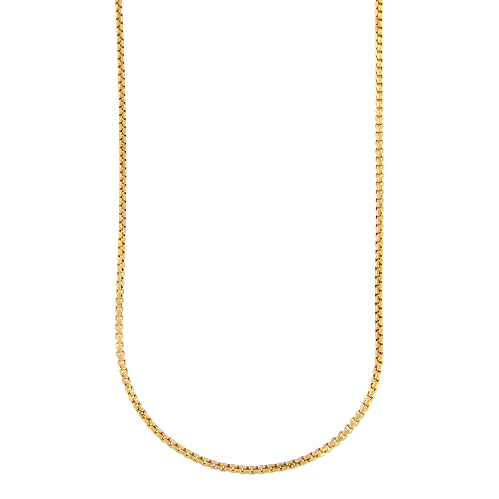 18ct gold Box chain