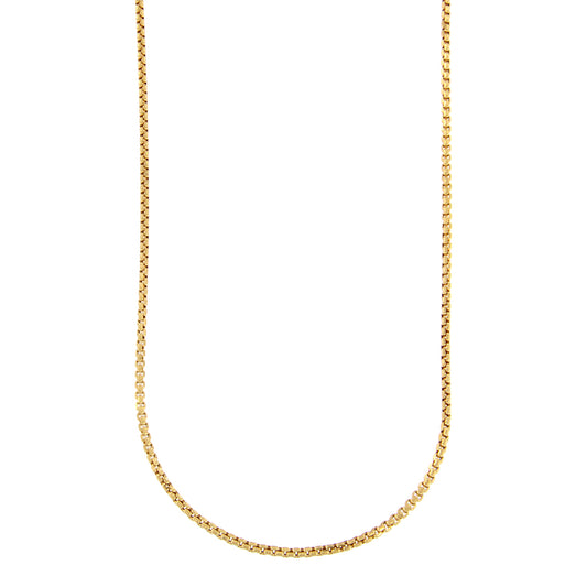 18ct gold Box chain